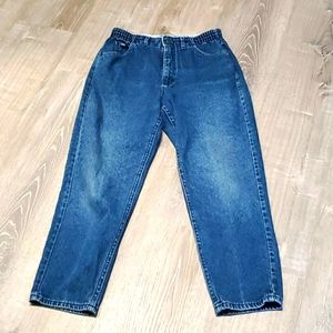 Vintage Lee high waist mom  ankle jeans cotton women blue size 10 P